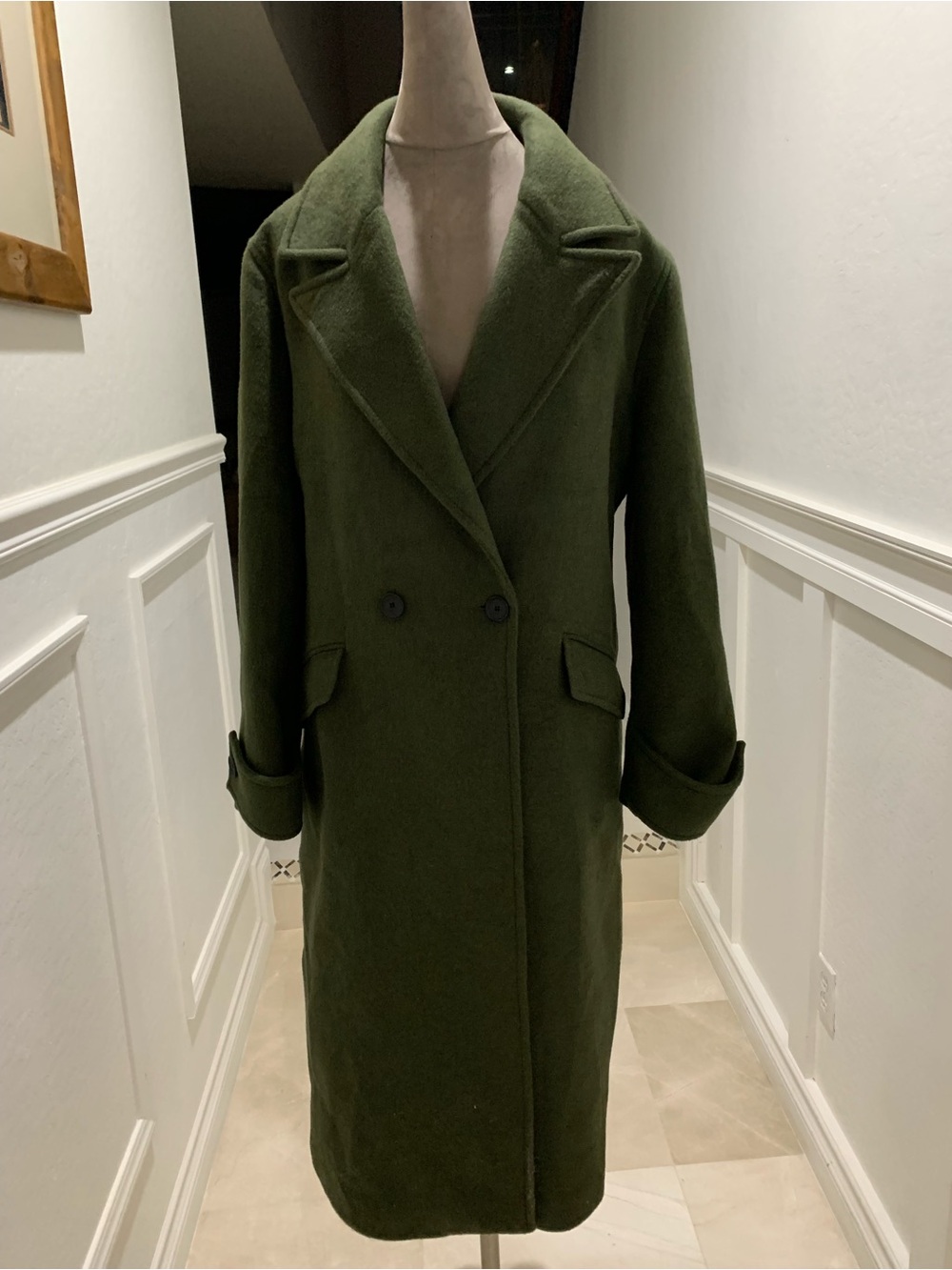 AllSaints Paulah Mixed Media Wool Blend
Coat Size 10 US
